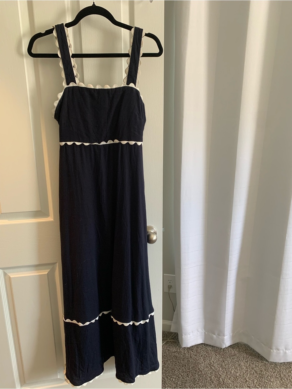 Navy Linen Dress